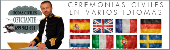Ceremonias civiles en Marbella, Málaga, Sevilla, Córdoba, Granada, Cádiz, Huelva, Almería y Jaén